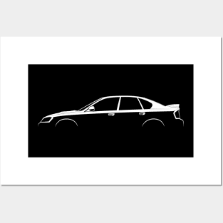 Subaru Legacy 2.5GT (BL) Silhouette Posters and Art